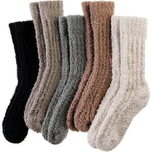 🆕Women Fuzzy Socks Soft Warm Fluffy Sleep Thermal Plush Casual Cozy Home Socks